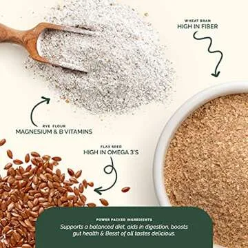 Let's Be Bessties! Organic High-Fiber Crackers Non-GMO Crispbread | The Besst Crackers for Fitting Fiber into Vegan, Paleo & Low-Carb Diets | Original, 60 Crackers