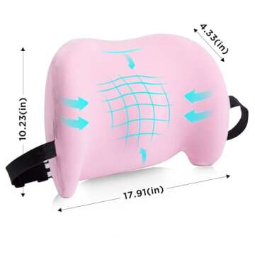 Ergonomic Lumbar Support Pillow for Office & Car