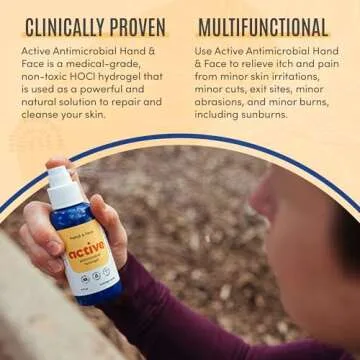 Active Skin Repair Hand & Face Hydrogel Repairing Spray w/Hypochlorus Acid - Natural, Non-Toxic, & No String Medical Grade Cleansing Spray for Cuts, Suburns, Wounds & More, HSA/FSA Eligible, 4 oz