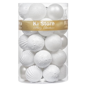 Vibrant KI Store Christmas Ball Ornaments 34pcs