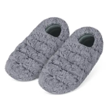 SUZZIPAD Microwavable Heated Slippers - Cozy Relief for Cold Feet