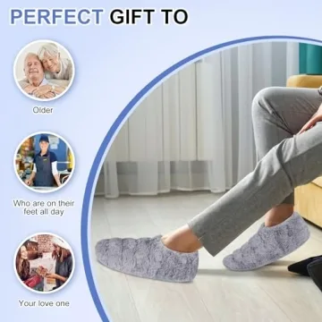 SUZZIPAD Heated Slippers for Winter Warmth and Comfort