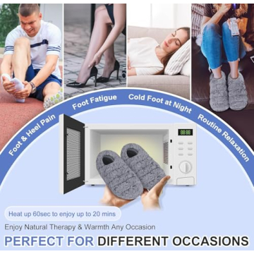 SUZZIPAD Heated Slippers for Winter Warmth and Comfort