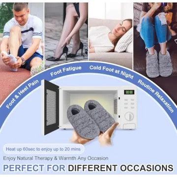 SUZZIPAD Heated Slippers for Winter Warmth and Comfort
