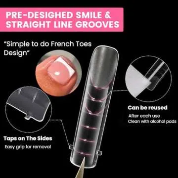 GlimightyX Polygel Toenail Kits for Easy Home Pedicures