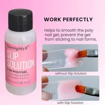 GlimightyX Polygel Toenail Kits for Easy Home Pedicures