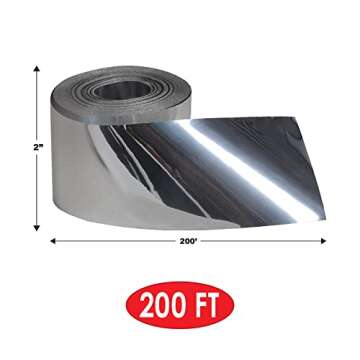 Beistle 2 Piece Indoor Outdoor Metallic Plastic Birthday Streamers for Wedding Receptions, Graduatio...