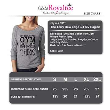 Womens Football Heart KC Light Weight Raglan Sweatshirt "Kansas City" Royaltee Arrowhead Shirts, Heather Grey, Large