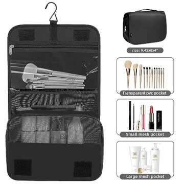BAGAIL 10 Set Packing Cubes Various Sizes Packing Organizer for Travel Accessories Luggage Carry On Suitcase-Black