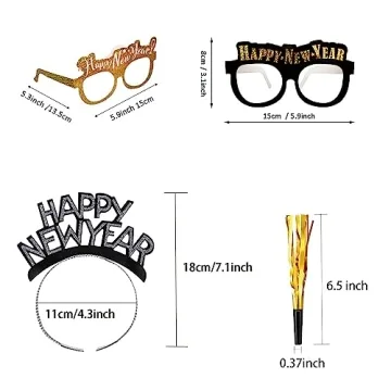 Tawecrew 36 Piece New Year’s Eve Party Supplies 2025