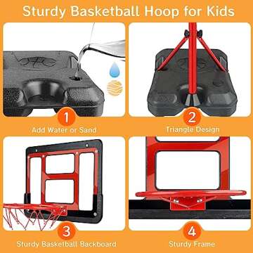 ShyLizard Boys Toy Gifts for 3 4 5 6 7 8 Years Old, Kids Basketball Hoop Adjustable Height 3.5FT-6.2FT, Mini Basketball Hoop for Kid Boys, Basketball Goal Toys Outdoor Indoor Game Gifts for Boys