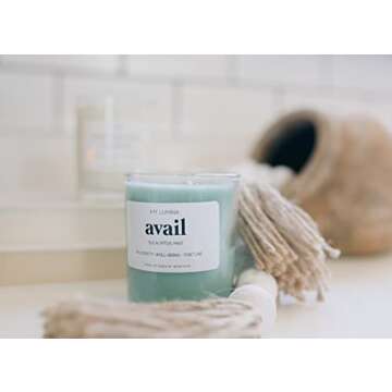 My Lumina Avail MONEY DRAWING SOY CANDLE WAX -Prosperity Spell/Chakra/Abundance/Cash/Luck/Healing/Good Energy/Spiritual/Sage/Smudge/Smudging/Cleansing Kit/Green/Eucalyptus/Natural Scented Aromatherapy