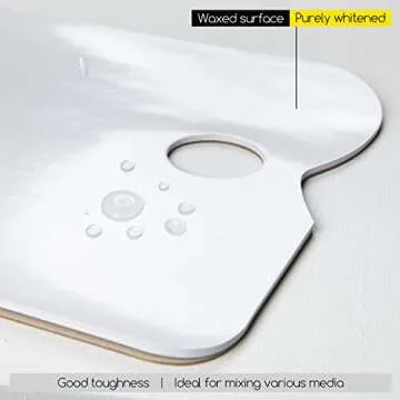 MEEDEN 2 X Disposable Palette Paper Pad 9x12 Inch, 20 Sheets,54 lb, Glue-Bound,Premium Bleed-Proof Paint Palette with Thumb Hole for Acrylic,Oil Painting