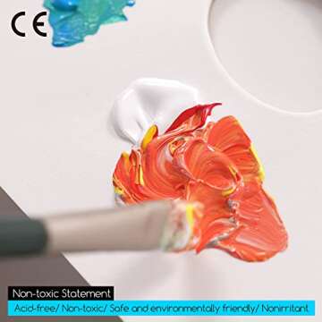 MEEDEN 2 X Disposable Palette Paper Pad 9x12 Inch, 20 Sheets,54 lb, Glue-Bound,Premium Bleed-Proof Paint Palette with Thumb Hole for Acrylic,Oil Painting