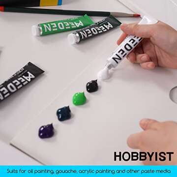 MEEDEN 2 X Disposable Palette Paper Pad 9x12 Inch, 20 Sheets,54 lb, Glue-Bound,Premium Bleed-Proof Paint Palette with Thumb Hole for Acrylic,Oil Painting