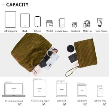 Stylish Vegan Leather Woven Tote Bag for Women