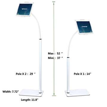 Creatop Adjustable Floor Stand for Tablets and Phones