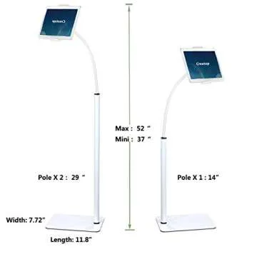 Creatop Adjustable Floor Stand for Tablets and Phones