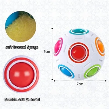 Vdealen Magic Rainbow Puzzle Ball Fidget Toy for Everyone