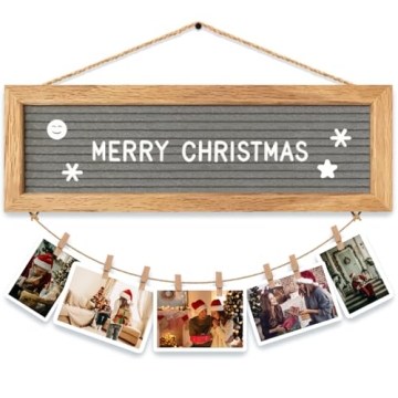 CJIAWYS Picture Frames Collage Wall Decor Collage Picture Frames for Wall, Felt Letter Board with 34...