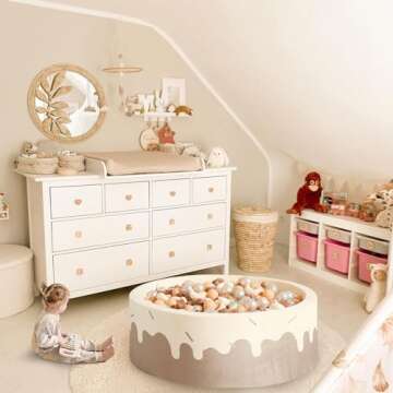 GOGOSO Ball Pit Balls Stars Moon Shapes Plastic Pitballs for Toddler Play Tent Baby Photo Props Kids...