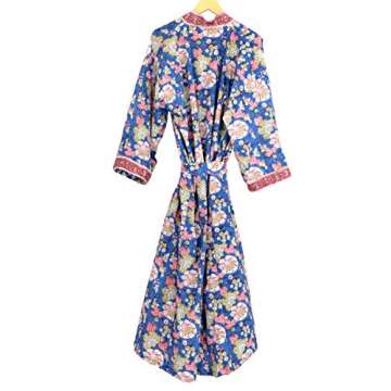 Hand Block Printed Cotton Kimono Robe - Beach & Night Wear