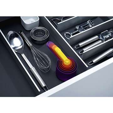 Joseph Joseph Nest Measure Measuring Cups and Measuring Spoons Set, Multicolored