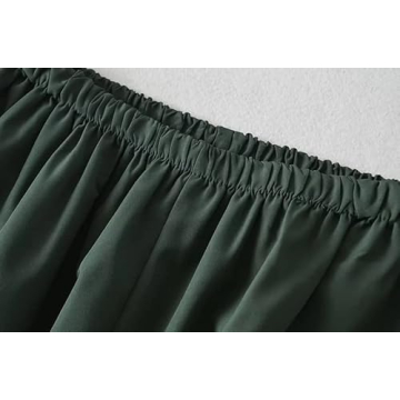 XPONNI Track Pants Women Baggy Pants Y2k Pants Parachute Pants for Women Y2K Clothing(DarkGreen,S,Small)