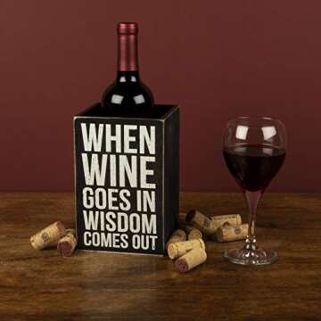 Whimsical Wooden Wine Holder for Avid Wine Drinkers