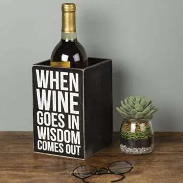 Whimsical Wooden Wine Holder for Avid Wine Drinkers