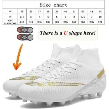 Aiqzsh Kids Soccer Cleats for Boys & Girls Shoes