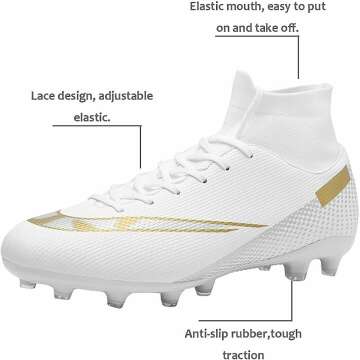 Aiqzsh Kids Soccer Cleats for Boys & Girls Shoes