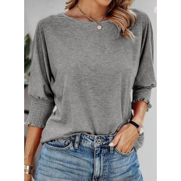 Dokotoo Summer Women's 3/4 Sleeve Tops - Lightweight & Fashionable