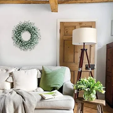 Egolot Boxwood Wreath - 24 Inch Everyday Decor