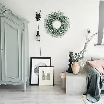 Egolot Boxwood Wreath - 24 Inch Everyday Decor