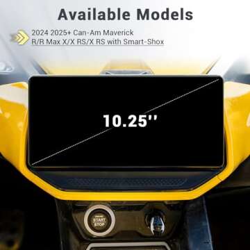 Premium Screen Protector for 2024 2025 Can Am Maverick R 10.25" Touchscreen