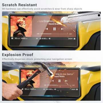 2024 2025 Can Am Maverick R Screen Protector for Touch Displays