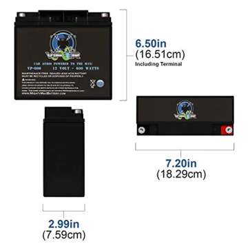 Mighty Max Battery Viper VP-600 600 Watt Audio Battery to Power Car Stereo System