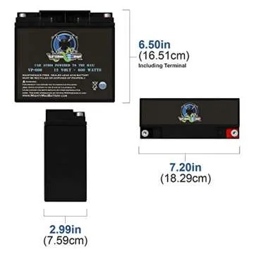 Mighty Max Battery Viper VP-600 600 Watt Audio Battery to Power Car Stereo System