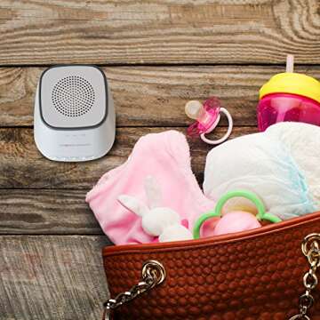 Project Nursery Sound Soother and Night Light for Kids, with 6 Pre-Loaded Sounds, Including White Noise, Nature Sounds, Lullabies, etc.