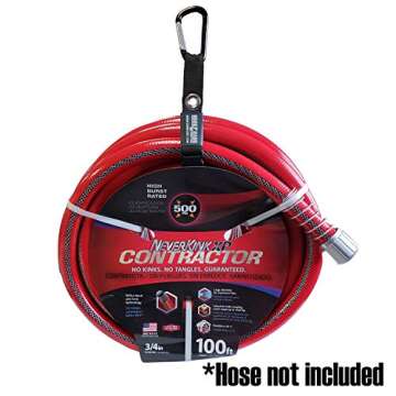 SECURE IT QUICK - Hook & Hang Strap Storage & Organizer - Hang Hoses, Cords, Tools, Drills, Ladders & More. Another Incredible Organizer! (2 PK - W/Hooks, Black)