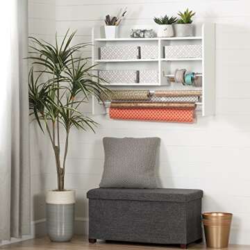 South Shore Crea Pure White Craft Storage Hutch