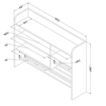 South Shore Crea Pure White Craft Storage Hutch