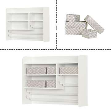 South Shore Crea Pure White Craft Storage Hutch