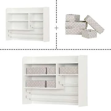 South Shore Crea Pure White Craft Storage Hutch