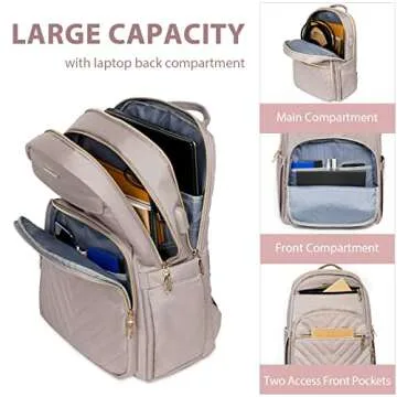 Stylish VANKEAN 15.6 Inch Laptop Backpack for Women