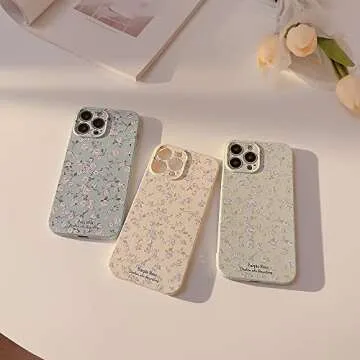 Ownest iPhone 13 Case Vintage Floral Design for Girls
