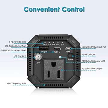 AC Outlet Portable Laptop Power Bank, Universal 116Wh/31200mAh 100W Travel Laptop Charger, External Battery Pack for MacBook, Acer, HP, Samsung, Dell, ASUS, Lenovo, Notebook