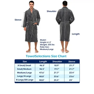 Plush Shawl Collar Men's Fleece Robe - Cozy Comfort