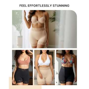 SHAPELLX Butt Lifting Shapewear Tummy Control Shorts